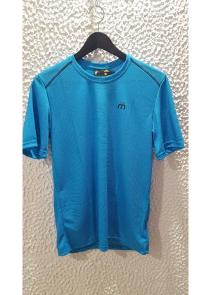 MICO - T-Shirt uomo girocollo trekking Mid Layer Outer Wear - Azzurro 