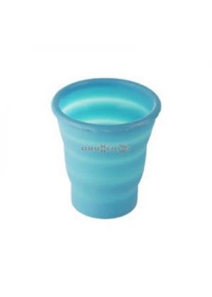 BRUNNER - Bicchiere in silicone comprimibile Fold- Away Glass - Blu