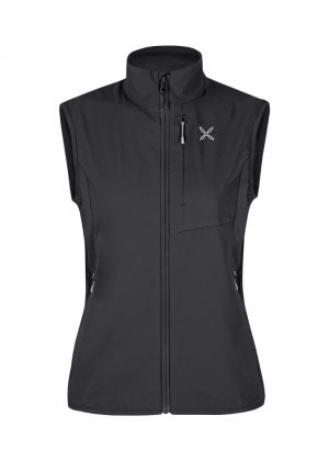 MONTURA - Gile donna antivento Peak Vest - Nero