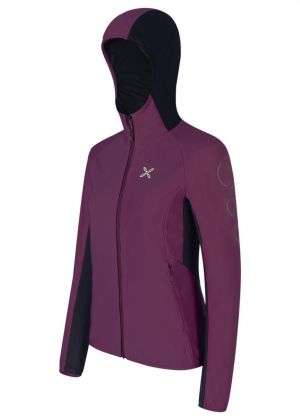 MONTURA - Maglia donna full zip capuccio Andromeda - Vinaccia 