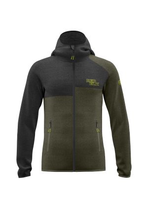 REDELK - Maglia uomo full zip con capuccio Santoku - Verde 