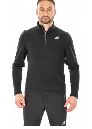 ALPENPLUS - Maglia uomo mezza zip Ripstop stretch Midlayer